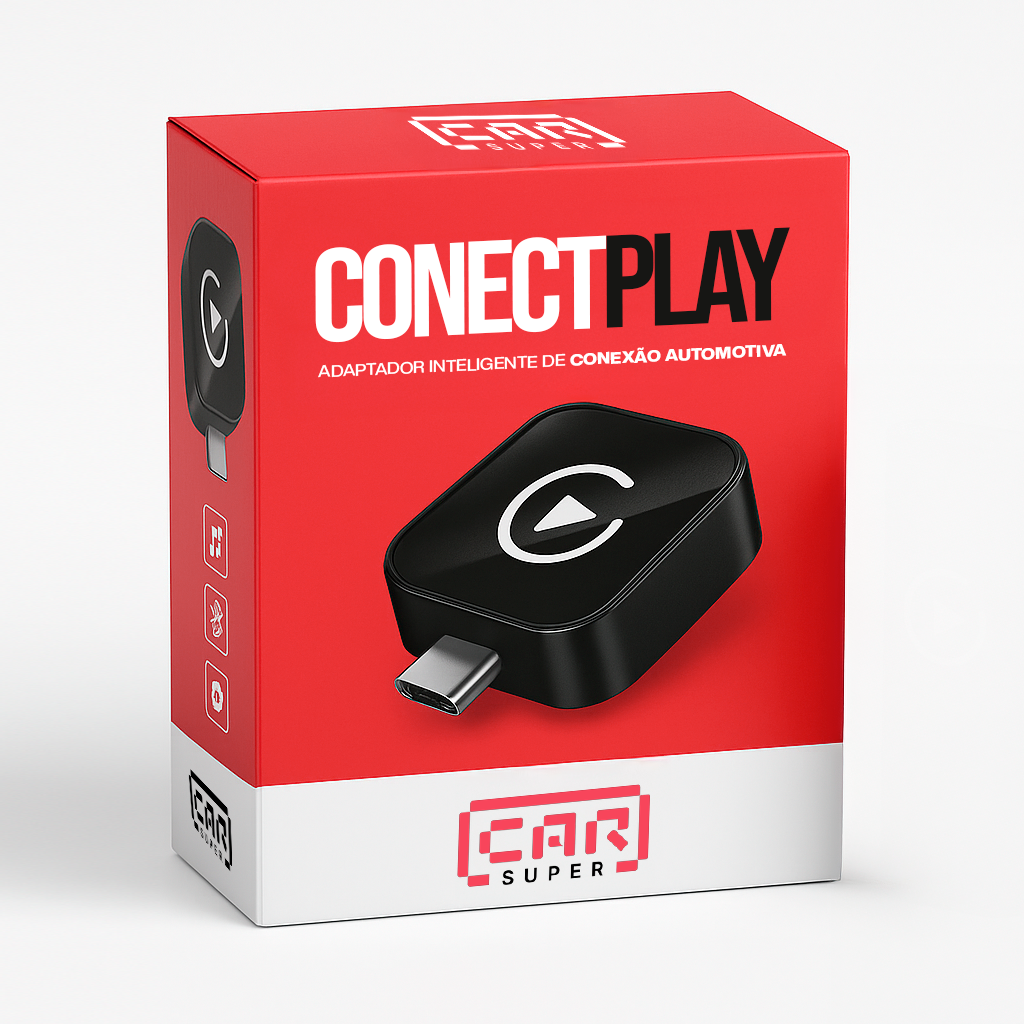 ConectPlay Adaptador de Carplay/Android Auto sem Fio
