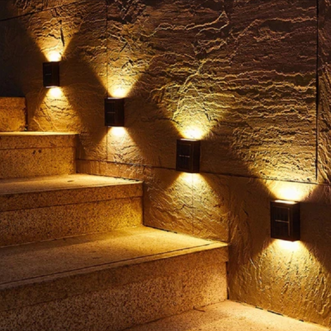 LED Luminária Solar Parede Iluminação Externa