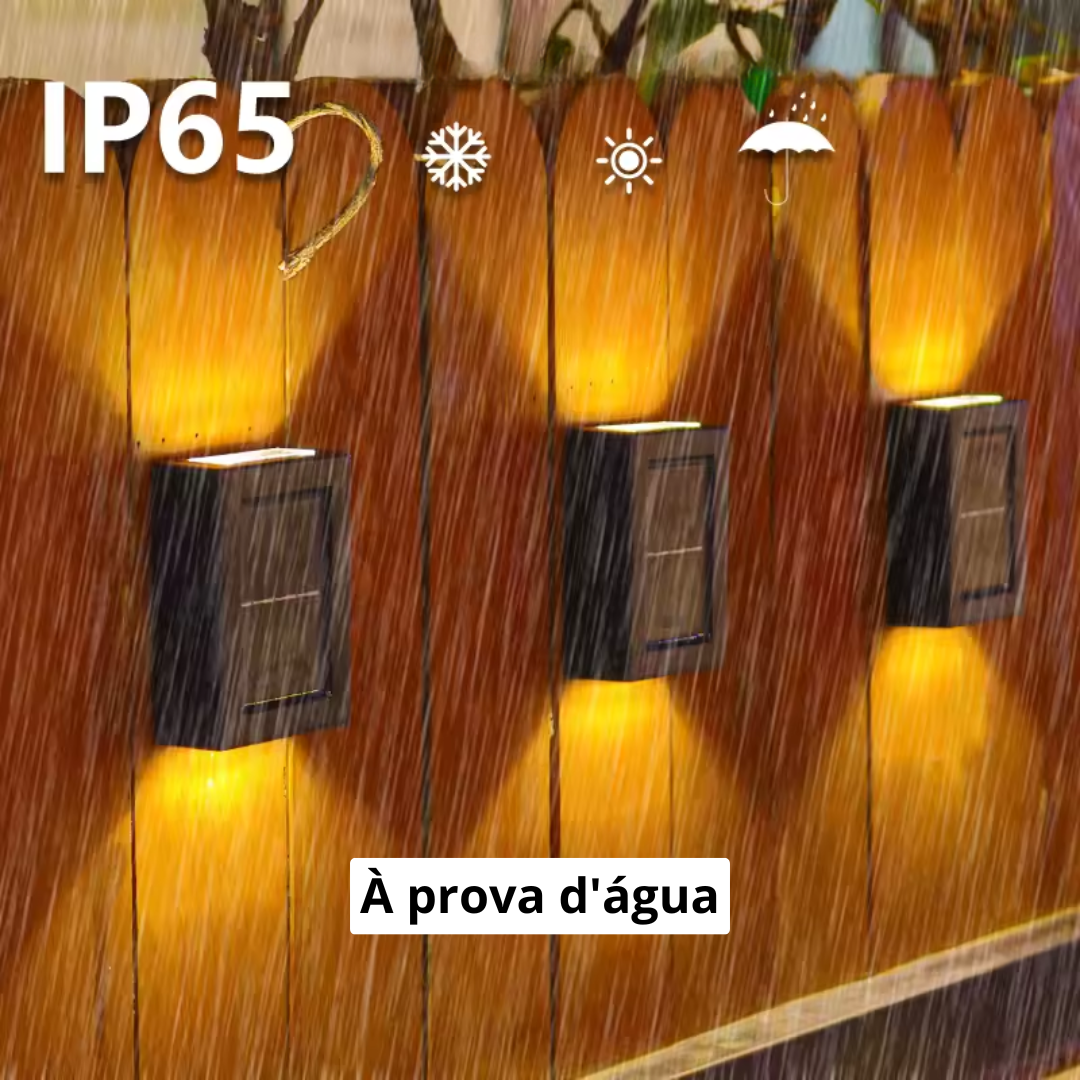 LED Luminária Solar Parede Iluminação Externa