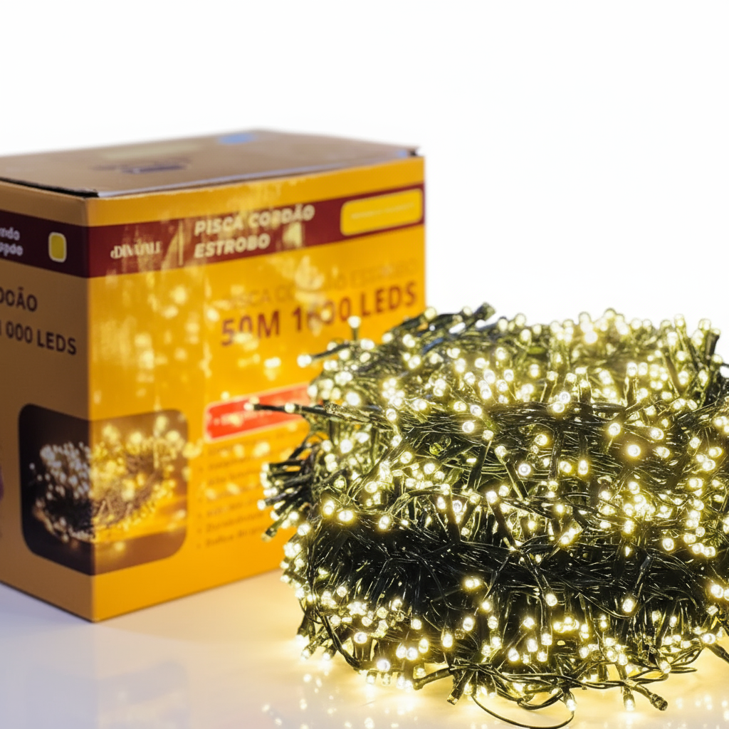 Pisca Festão LED Estrobo Bivolt Premium – Uso Interno e Externo