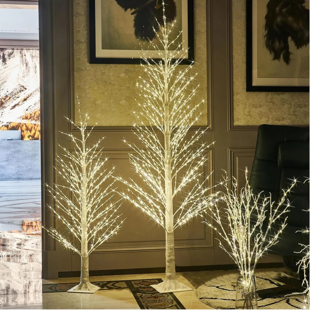 Árvore Iluminada Birch LED – Três Tamanhos • Decore com Luz, Charme e Sofisticação