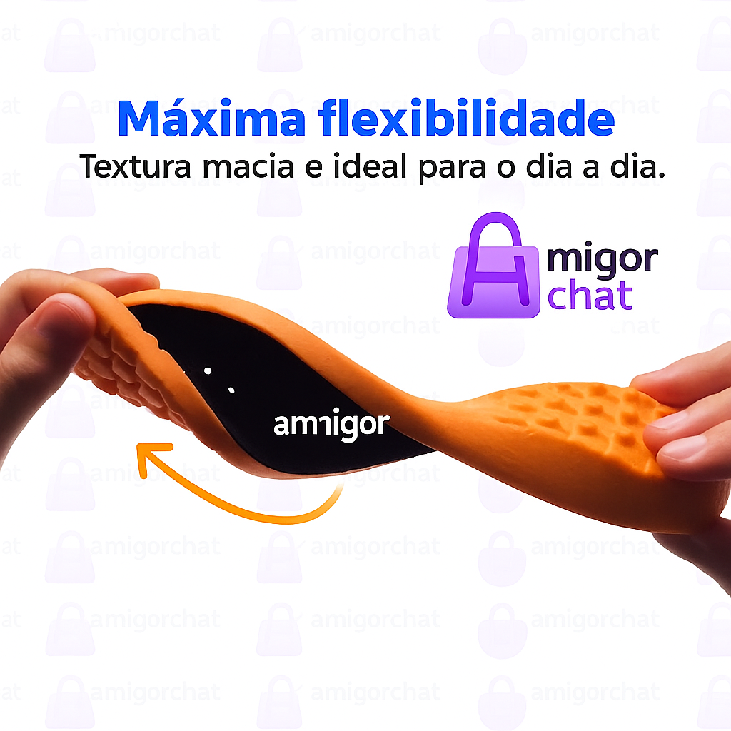 KIT 2 Palmilhas Ortopédicas para Fascite Plantar, Esporão e Pé Chato
