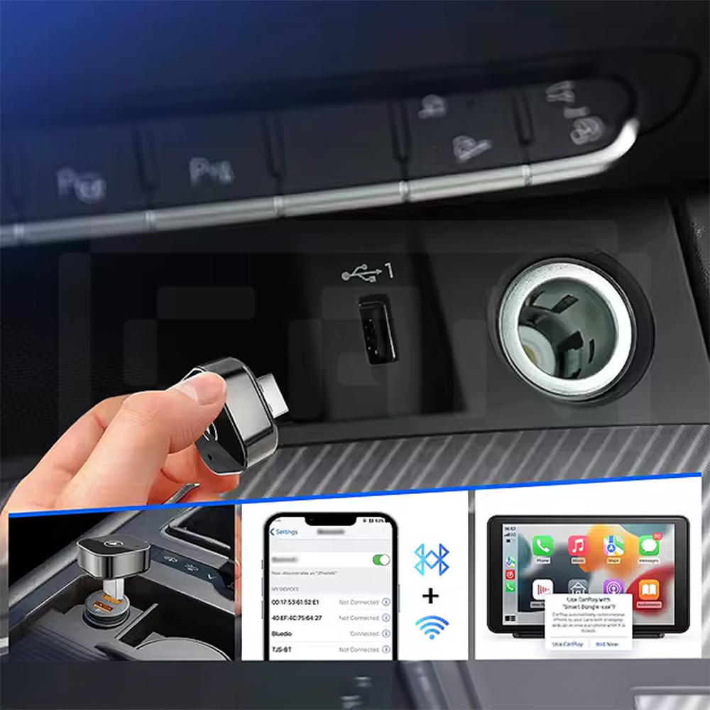 ConectPlay Adaptador de Carplay/Android Auto sem Fio