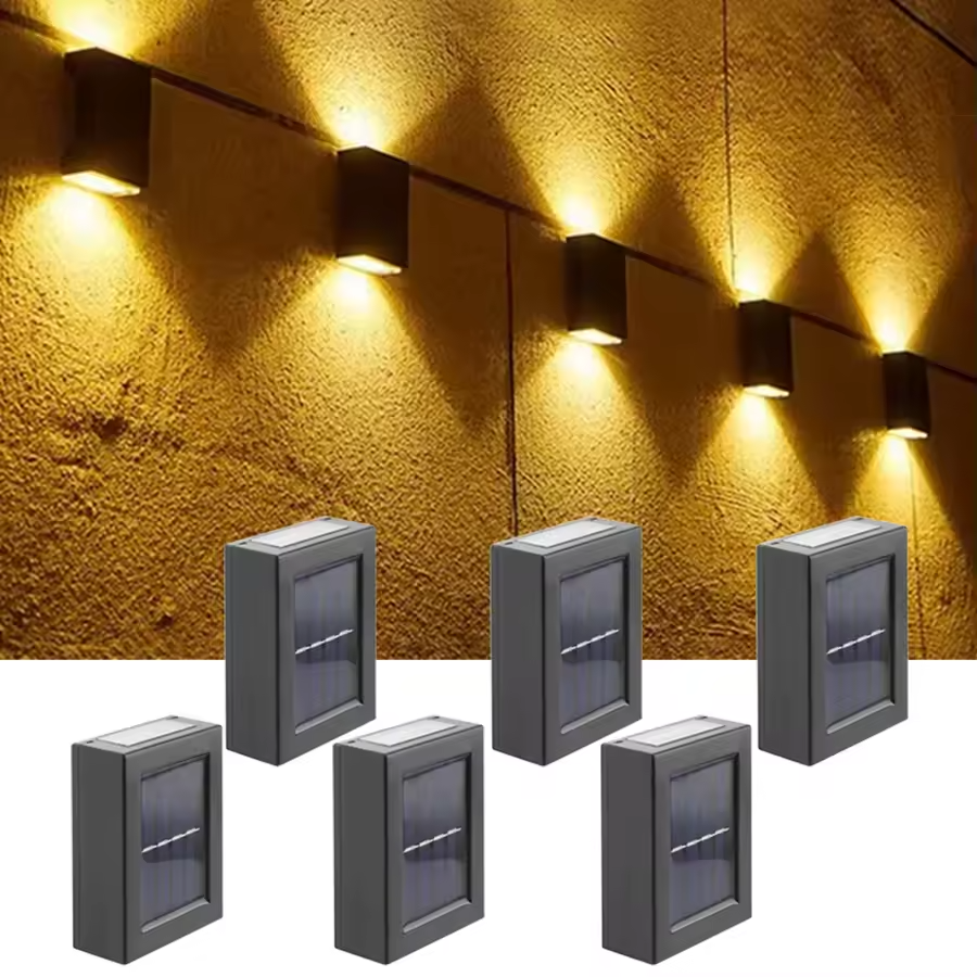 LED Luminária Solar Parede Iluminação Externa
